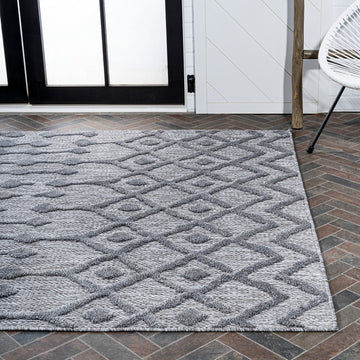 Peralta Moroccan Diamond Indoor/outdoor Area Rug